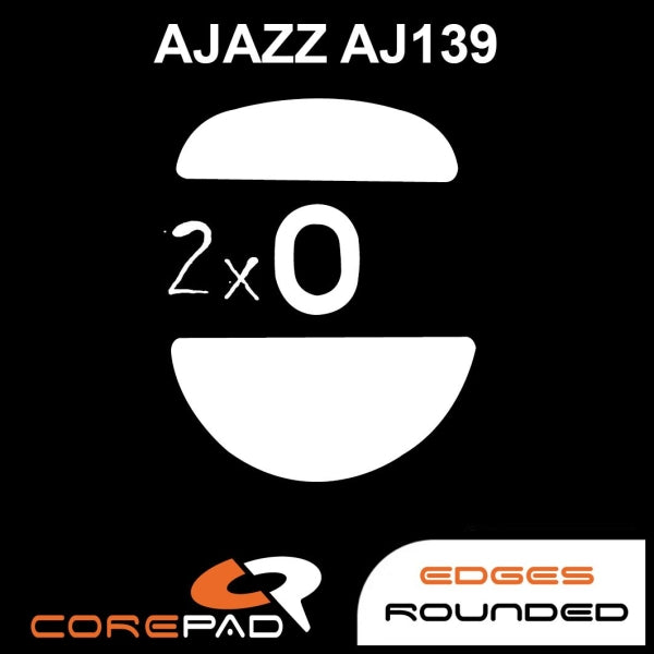 Corepad Skatez Mouse Feet for Ajazz AJ139 - Ultra Smooth Gliding, Enhanced Precision for Gaming & Productivity - Perfect for Esports, FPS Games & Office Work