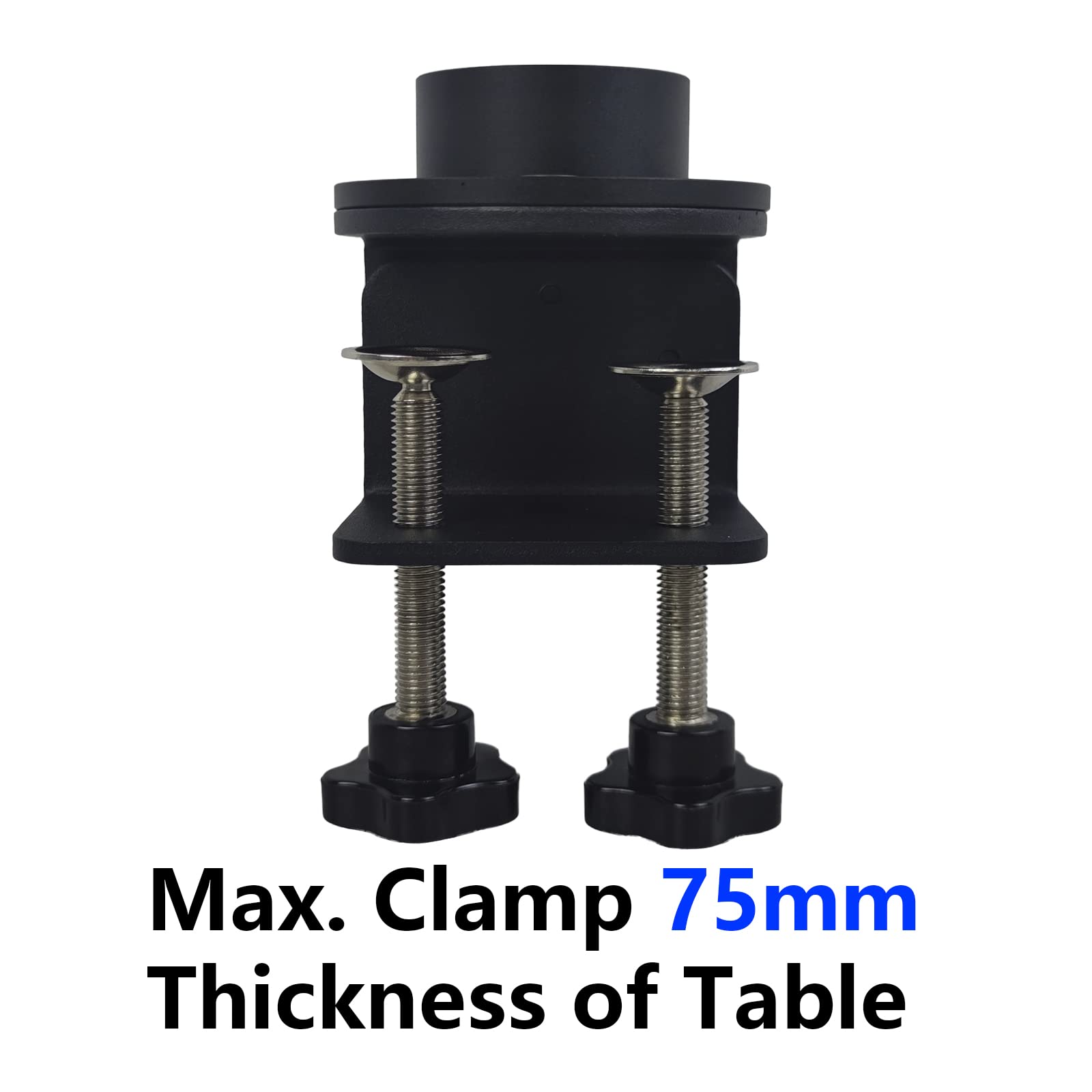 Professional Microscope Articulating Universal Rotatable Arm Stand with Clamp - 50mm Black for Stereo Trinocular Microscopes | Perfect for HDMI Camera Lens, Phone Repair & Soldering Tools | Ideal for Electronics Labs, Jewelry Making & Scientific Research