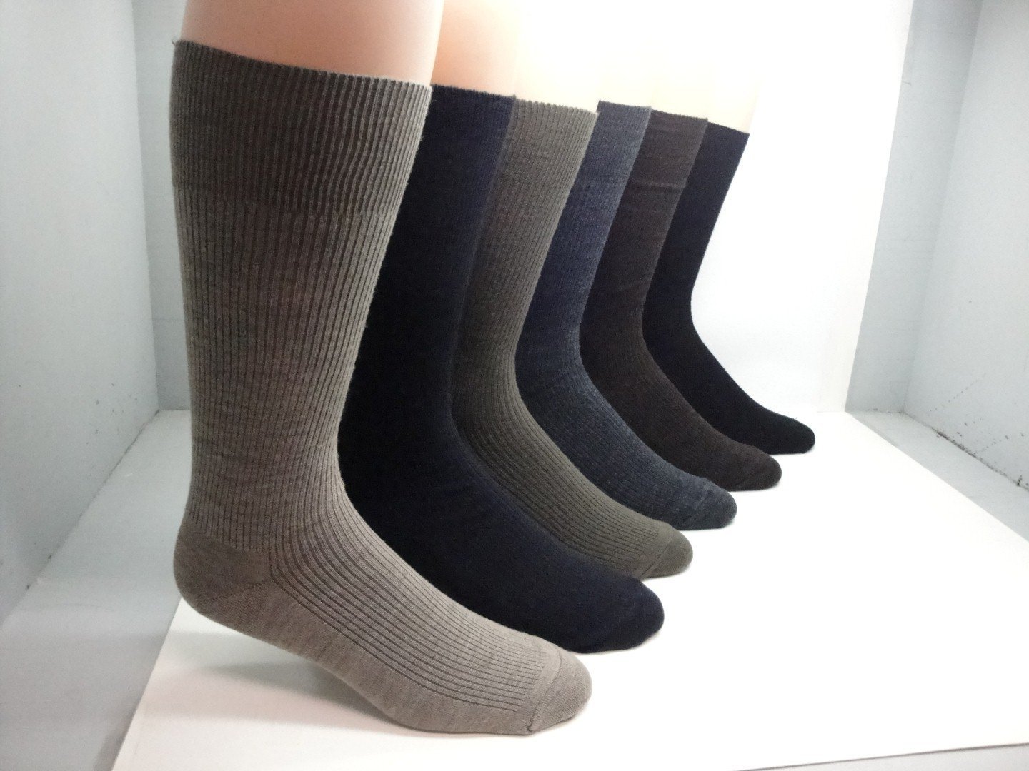 Premium Men's Merino Wool Dress Socks - 12