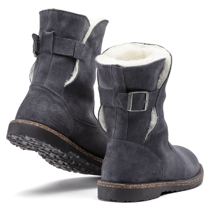 Birkenstock Uppsala Shearling Suede Leather Clogs - Comfortable Winter House Shoes for Women & Men - Perfect for Indoor, Outdoor & Cozy Home Wear