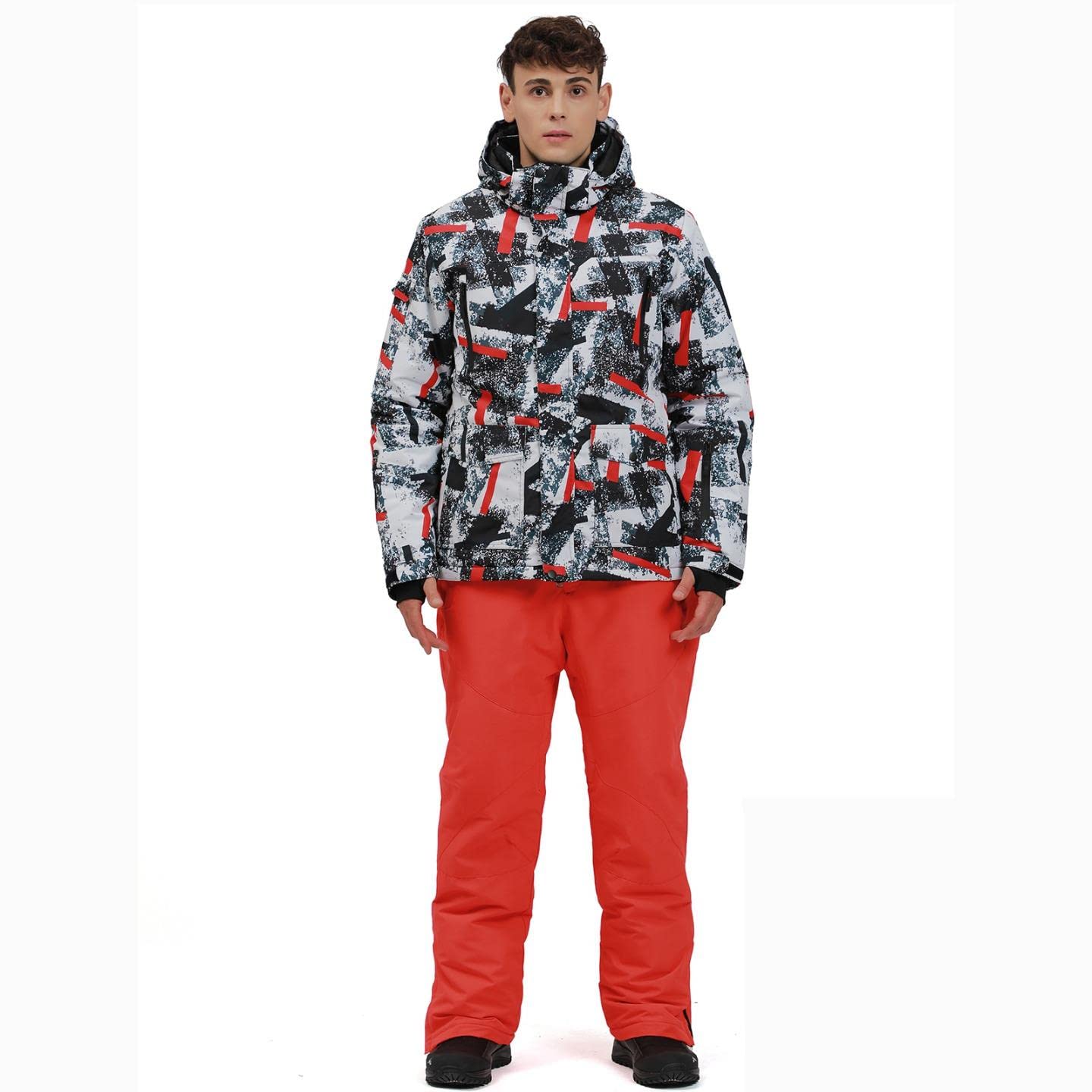 YEEFINE Men's Waterproof Ski Suit Winter Snowboard Jacket & Pants Set for Skiing, Snowboarding & Outdoor Winter Sports