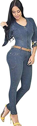 Malibu Boutique Colombian Butt Lifting Jumpsuit - Blue Shapewear Bodysuit for Women | Tummy Control & Booty Enhancement | Perfect for Clubbing, Date Night & Special Occasions