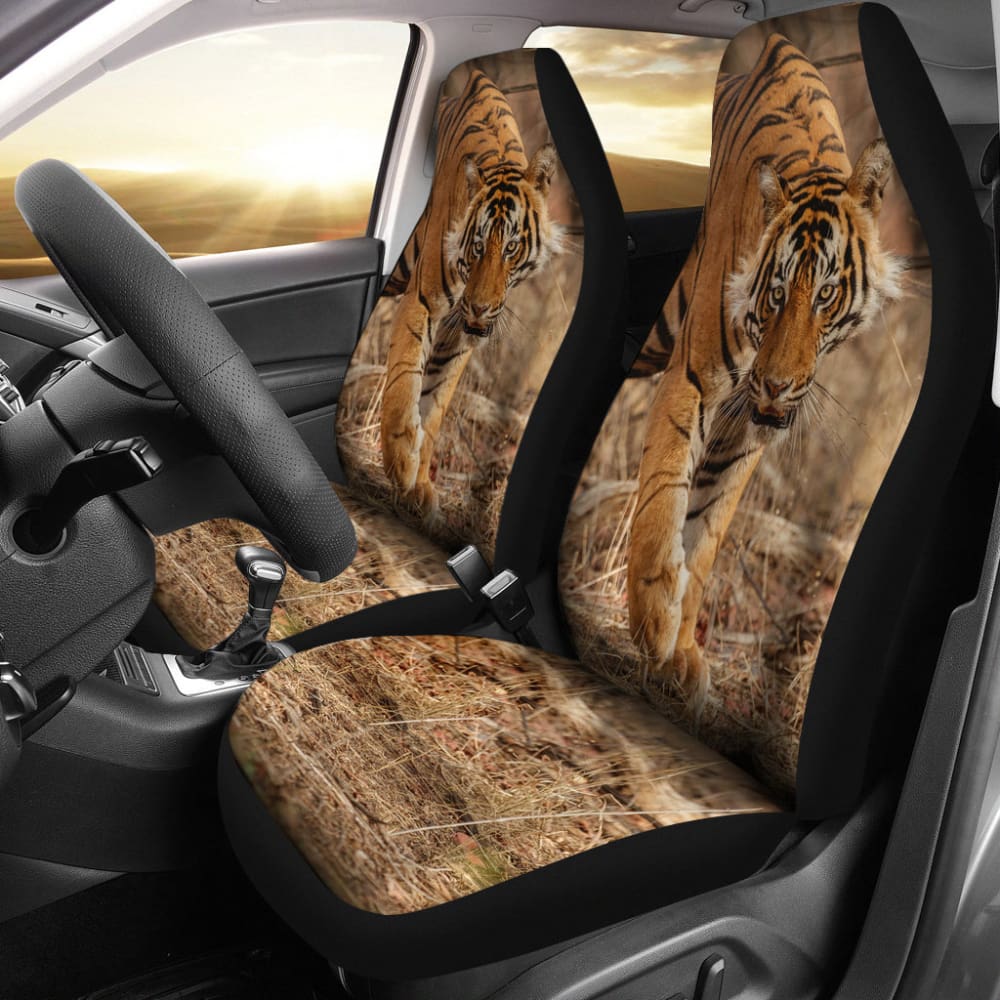 Best Tiger Print Car Seat Covers for Animal Lovers - Unique Gift Idea for Tiger Enthusiasts - Perfect for Cars, Trucks & SUVs