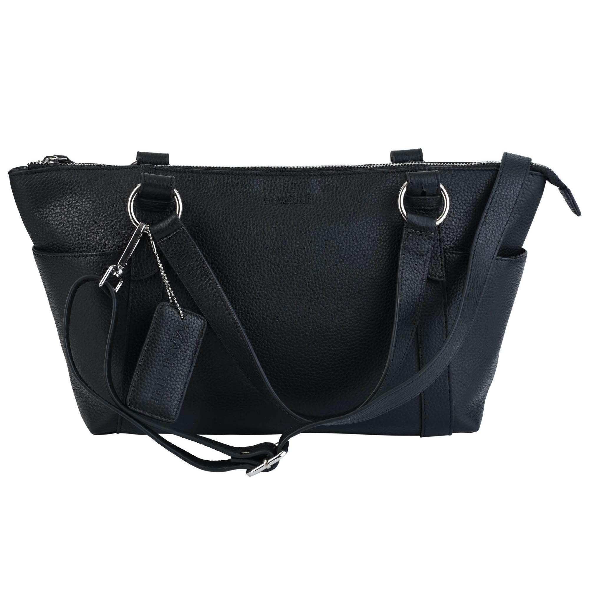 Mancini Pebbled Amelia Crossbody Handbag for Women - Stylish Leather Shoulder Purse with Adjustable Strap, Perfect for Work, Travel & Everyday Use