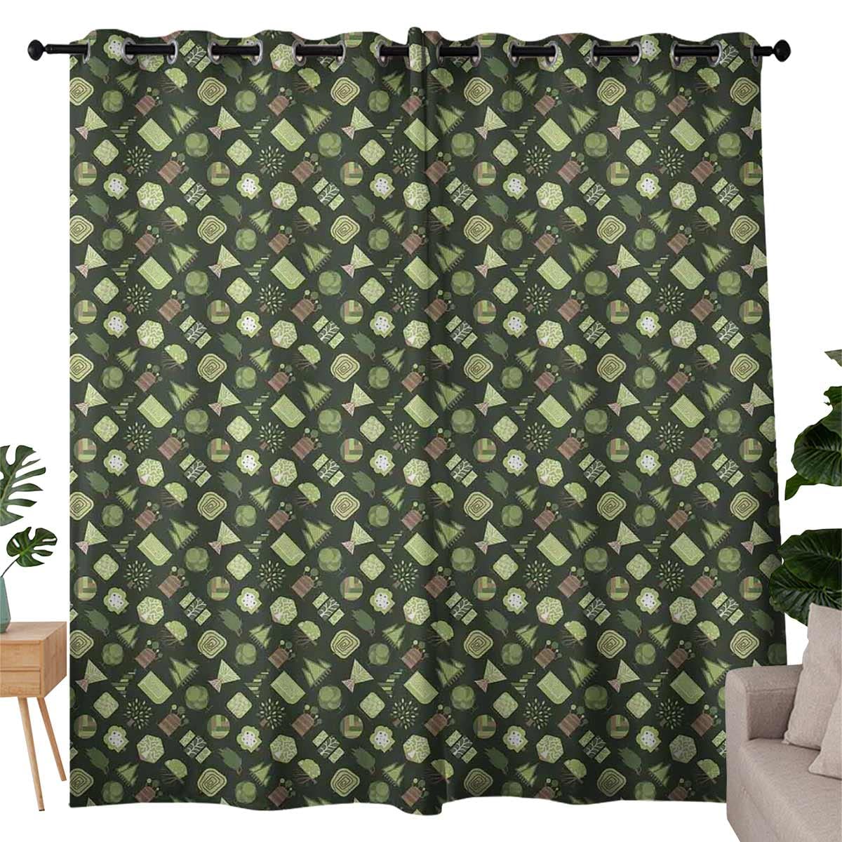 Extra Wide Thermal Insulated Blackout Curtains 63