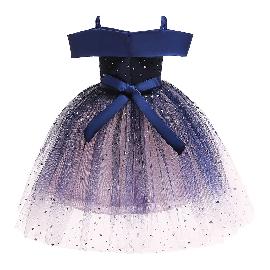 Sparkly Sequin Princess Dress for Girls - Fluffy Tutu Party Gown for Birthday, Pageant & Catwalk Fashion Show