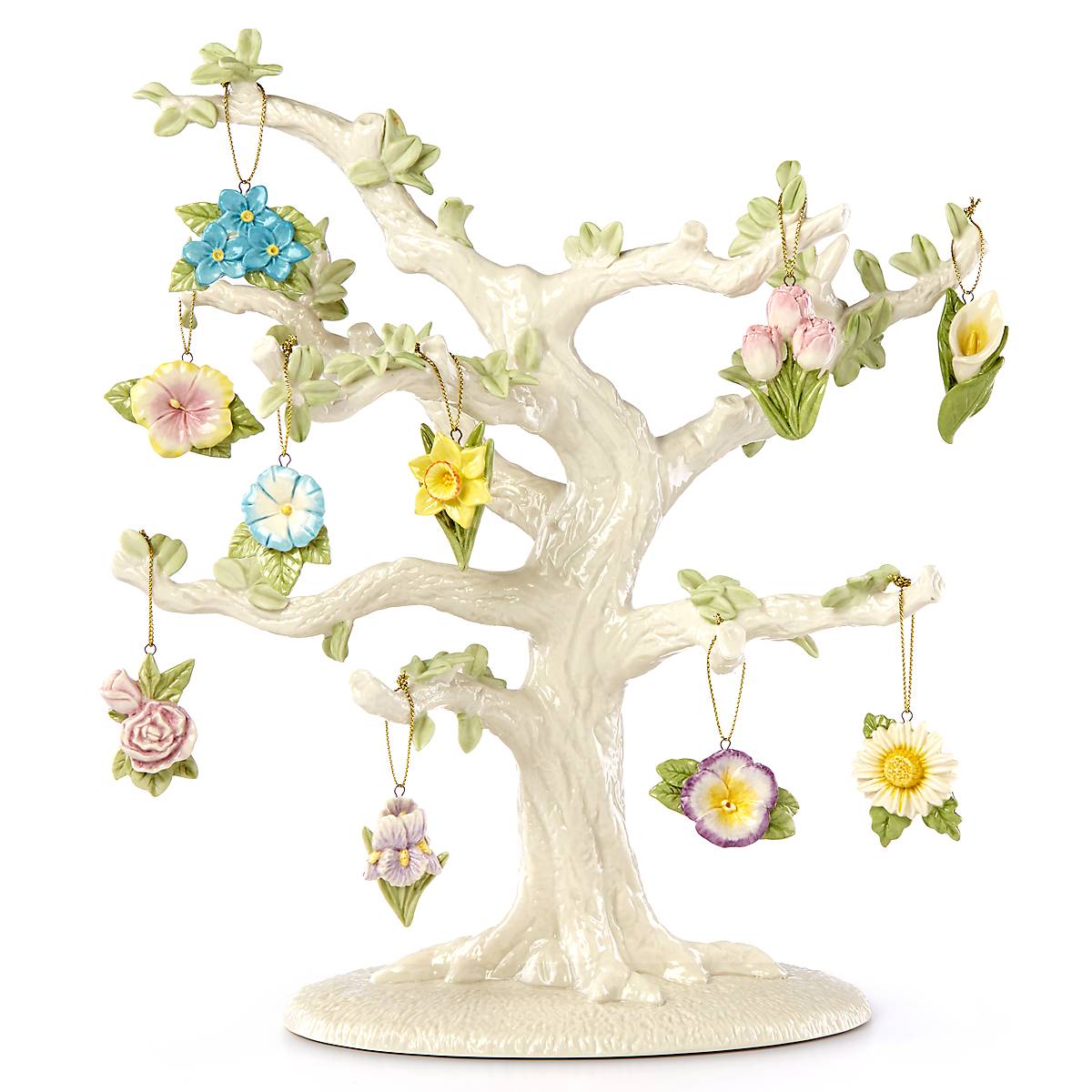 Celebrate Flowers 10-Piece Christmas Ornament & Tree Decor Set - Perfect for Holiday Home Decor, Christmas Tree Trimming, and Festive Party Decorations