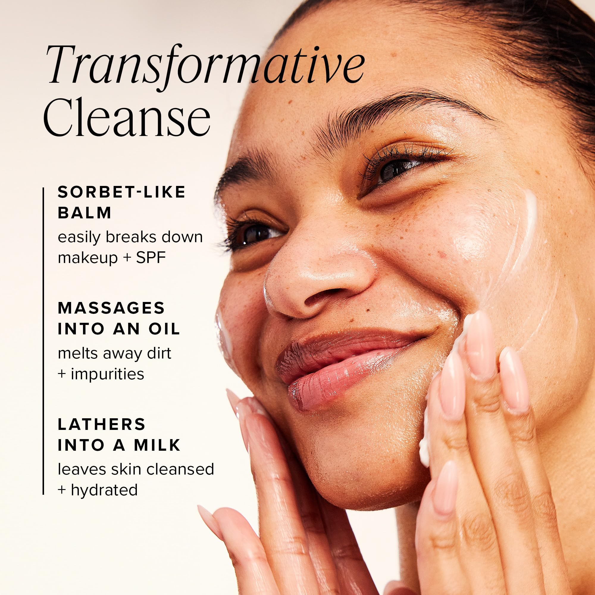 Farmacy Green Clean Makeup Remover Cleansing Balm - Waterproof & Oil-Based Facial Cleanser with Gentle Exfoliation - Transforms from Balm to Milky Lather (12ml) - Perfect for Removing Stubborn Makeup & Sunscreen After Gym or Beach Days