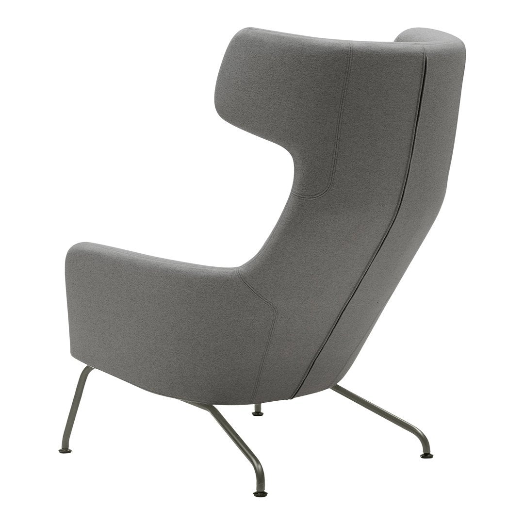 Havana Wing Chair - Mid-Century Modern Accent Armchair for Living Room, Bedroom & Office - Comfortable Upholstered Lounge Chair with High Back Support - Perfect for Reading, Relaxing & Home Decor