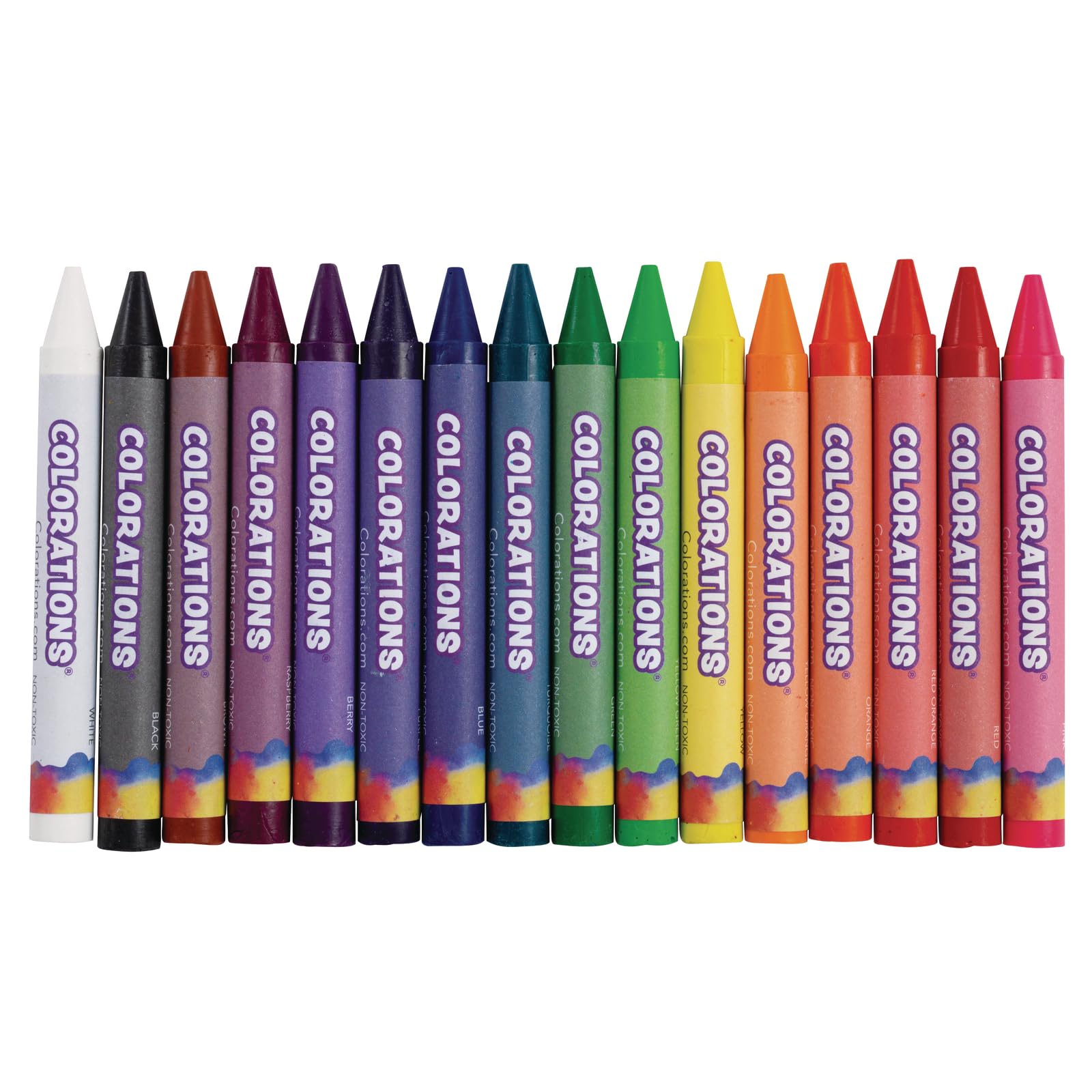 **Colorations® Large Crayon Classpack - 400 Count, 16 Vibrant Colors (25 Each) - Jumbo Non-Toxic Crayons for Kids - Easy to Hold & Smooth Glide - Perfect for Classrooms, Homeschooling & Art Projects**