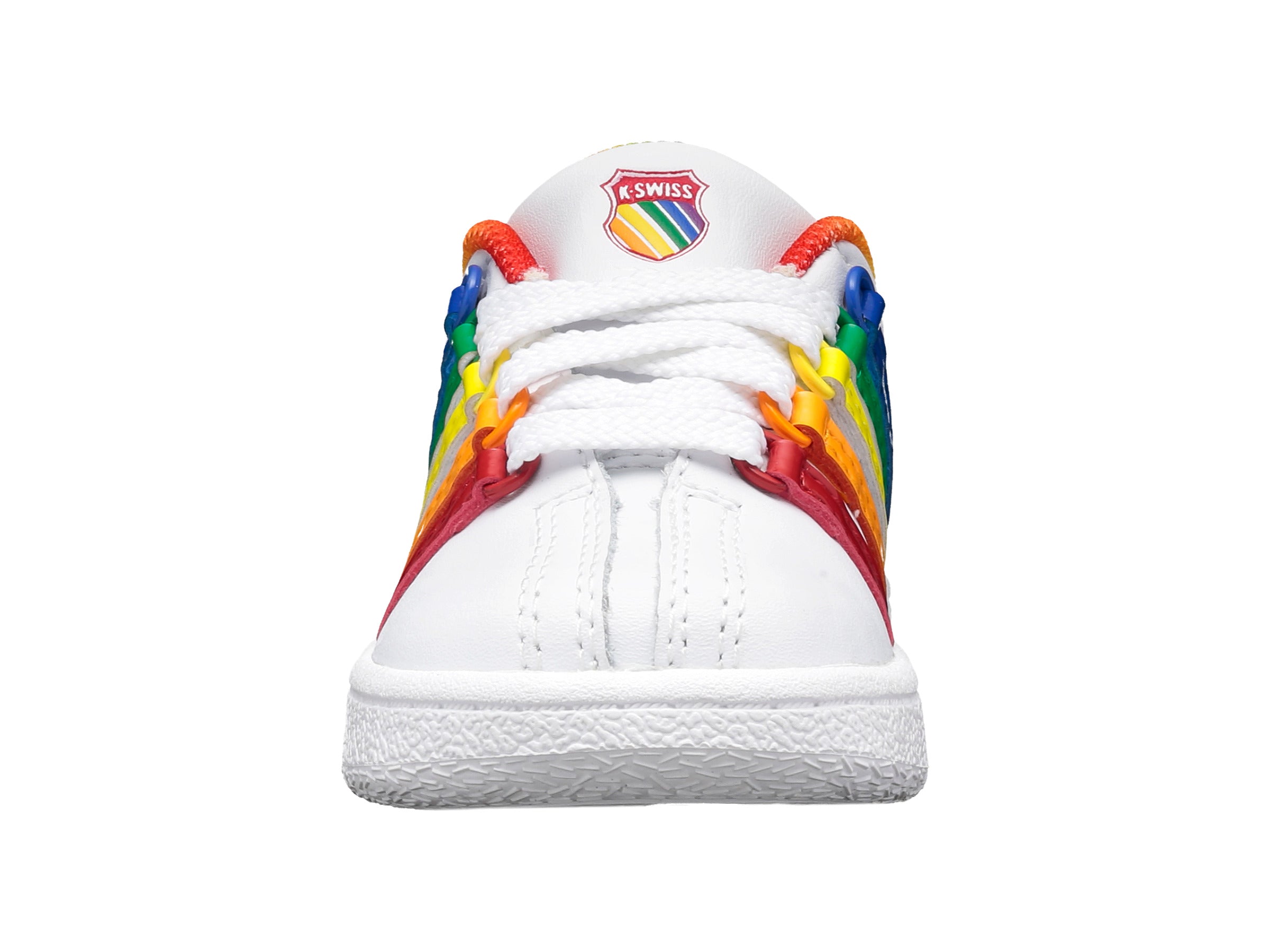Classic VN White/Rainbow Sneakers - Comfortable & Stylish Shoes for Men & Women - Perfect for Running, Walking & Casual Wear