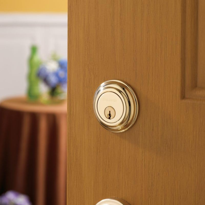 Baldwin Hardware 8232.056 High Security Deadbolt Lock - Premium Door Lock for Home Safety & Security | Ideal for Front Doors, Back Doors & Rental Properties