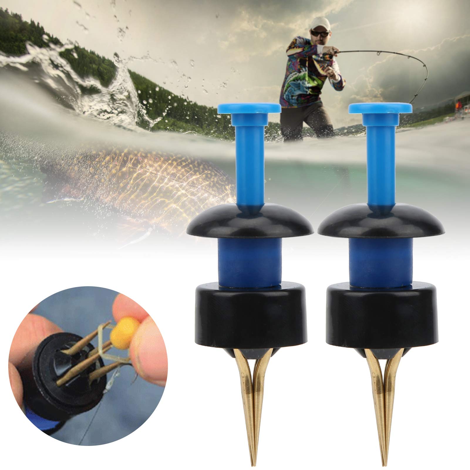 Premium Fishing Bait Clips - Secure Lure Holder for Bloodworms, Earthworms & Soft Baits | Durable Fishing Tackle Accessories | Ideal for Saltwater, Freshwater & Ice Fishing Adventures