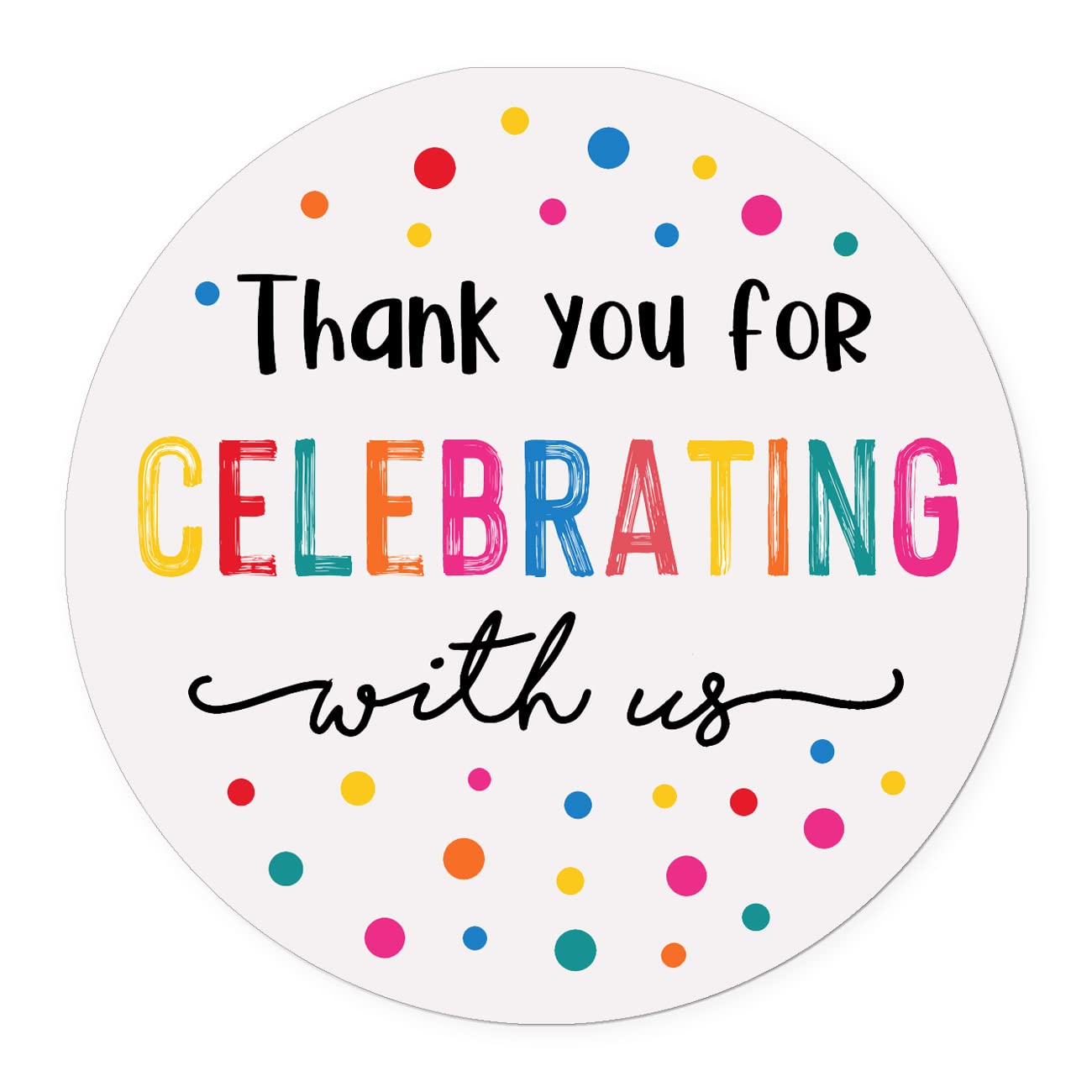 120x Thank You Stickers for Wedding, Baby Shower & Birthday Party Favors - Elegant Celebration Labels for Invitations, Gifts & Decorations - Perfect for DIY Events, Bridal Showers & Special Occasions