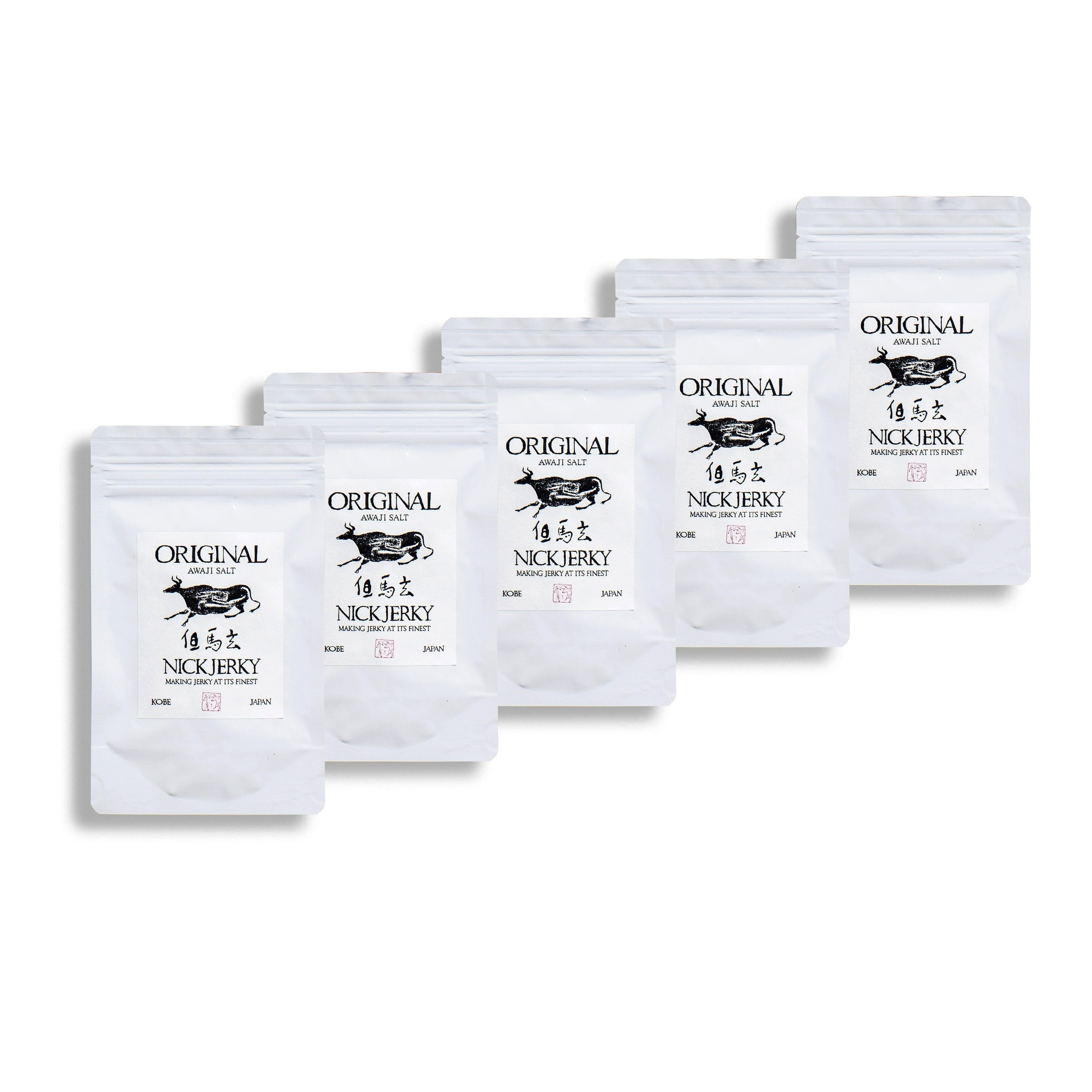 Premium Japanese A5 Wagyu Beef Jerky - Tajima Beef Snack (5 Pack) | High Protein Keto-Friendly Snack for Travel, Hiking & Gym