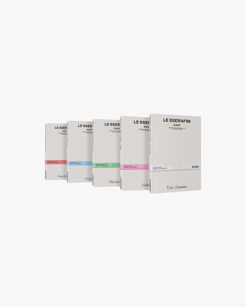LE SSERAFIM 3rd Mini Album [EASY] (Compact Version) - K-Pop Music CD with 5 Collectible Versions - Perfect for K-Pop Fans and Album Collectors