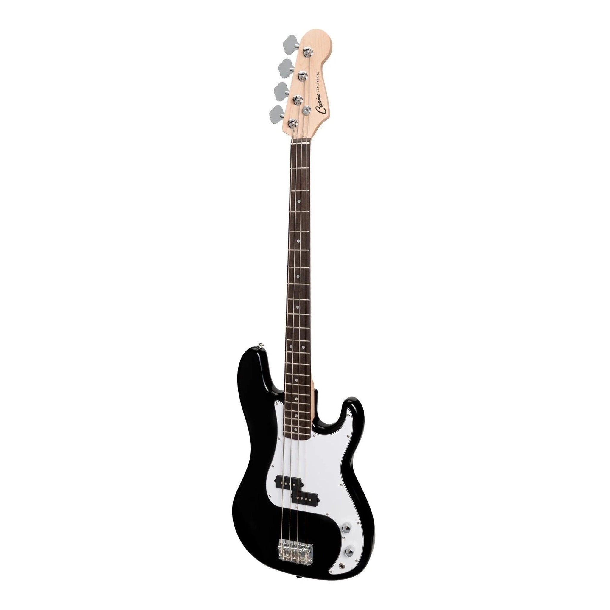 Casino P Style Electric Bass Guitar - Black | Professional Quality for Live Performances & Studio Recording