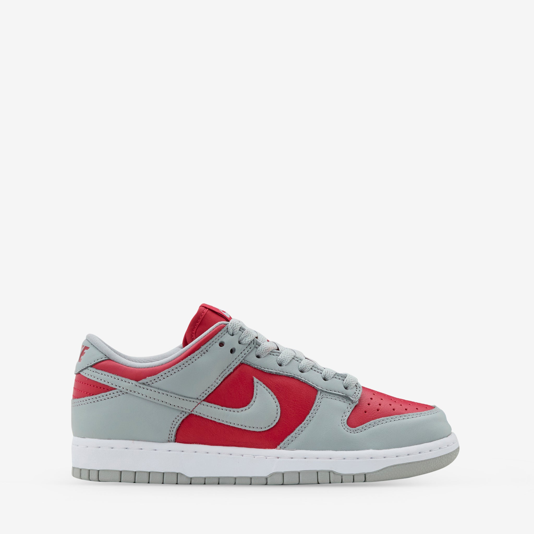 Nike Dunk Low Varsity Red Silver White Sneakers - Men's/Women's Basketball Shoes for Casual Wear & Street Style Fashion