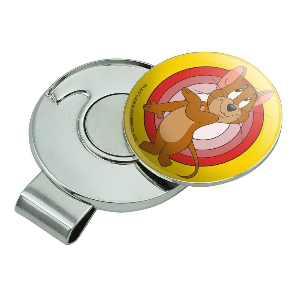 Tom and Jerry Jerry Character Golf Hat Clip with Magnetic Ball Marker - Fun Cartoon Golf Accessory for Fans - Perfect for Golf Courses, Tournaments, and Casual Play