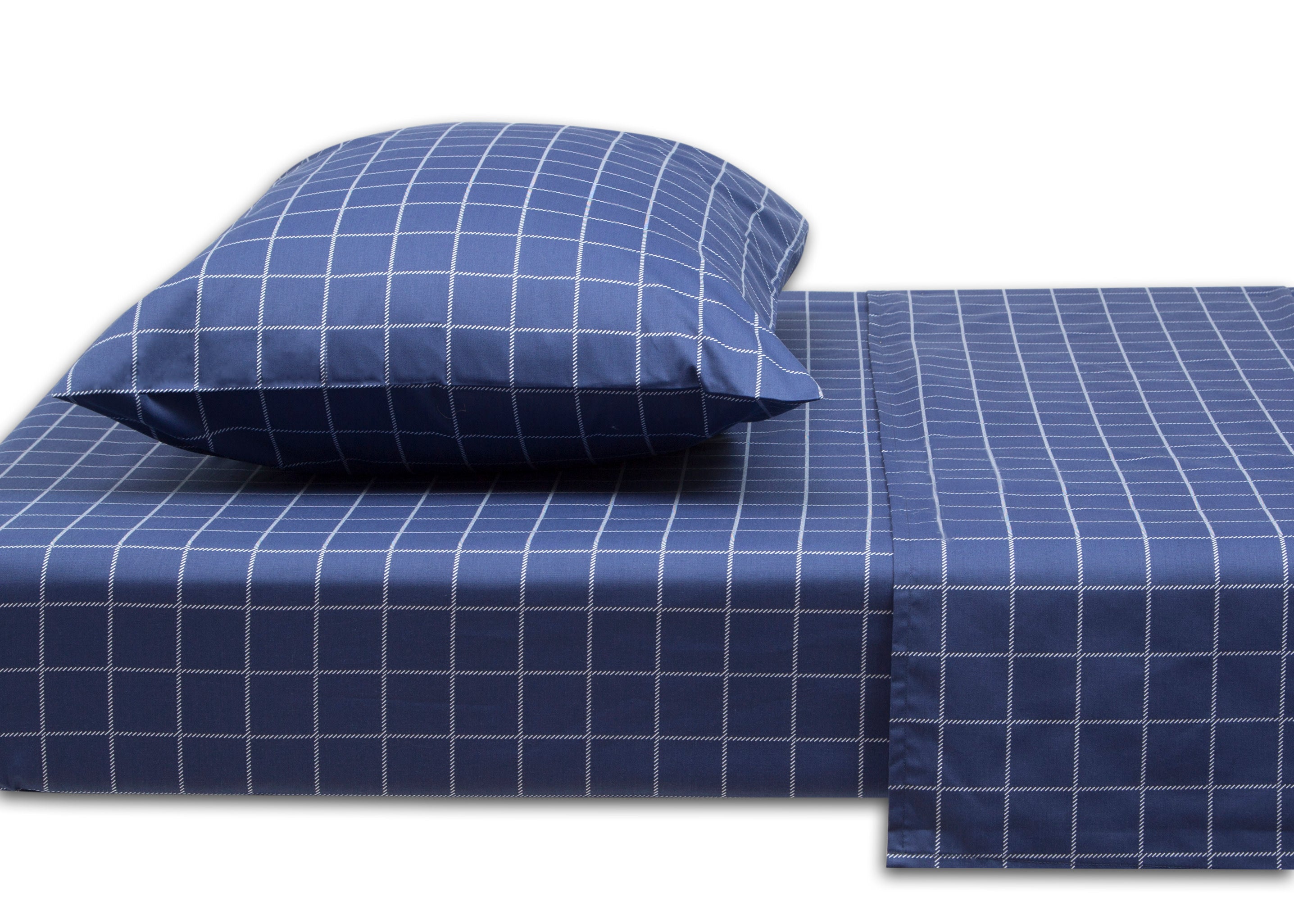 Soft & Cozy Plaid 3-Piece Twin Sheet Set - 100% Cotton Bedding for Boys & Girls - Perfect for Kids' Rooms, Dorms & Guest Bedrooms