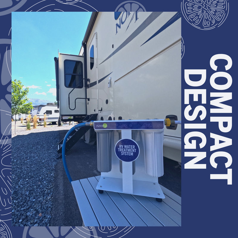 NuvoH2O RV Water Softener System - Salt-Free Water Treatment for RVs & Campers | Perfect for Travel, Boondocking & Outdoor Adventures