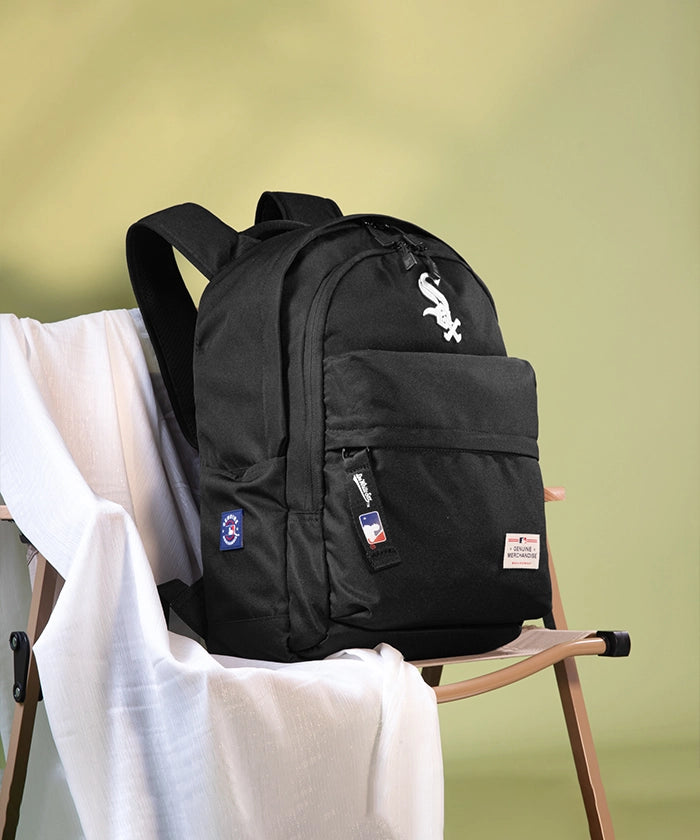 MLB Chicago White Sox Laptop Backpack 15.6 Inch - Officially Licensed Baseball Team Backpack for School, Work & Travel - Durable College Bookbag with USB Charging Port