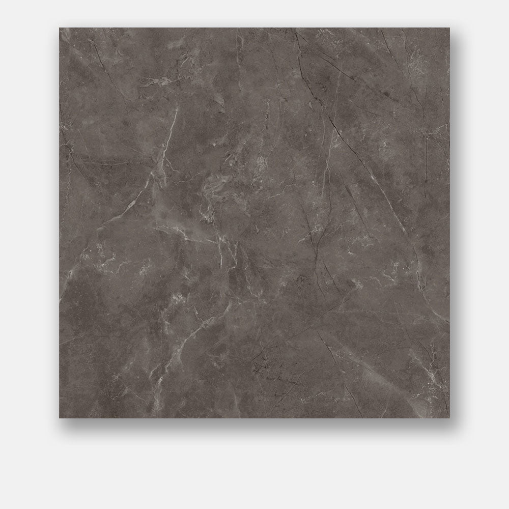 Eleonora Dark Grey 600x600mm Polished Porcelain Tile - Premium Flooring for Living Room, Kitchen & Bathroom Renovation