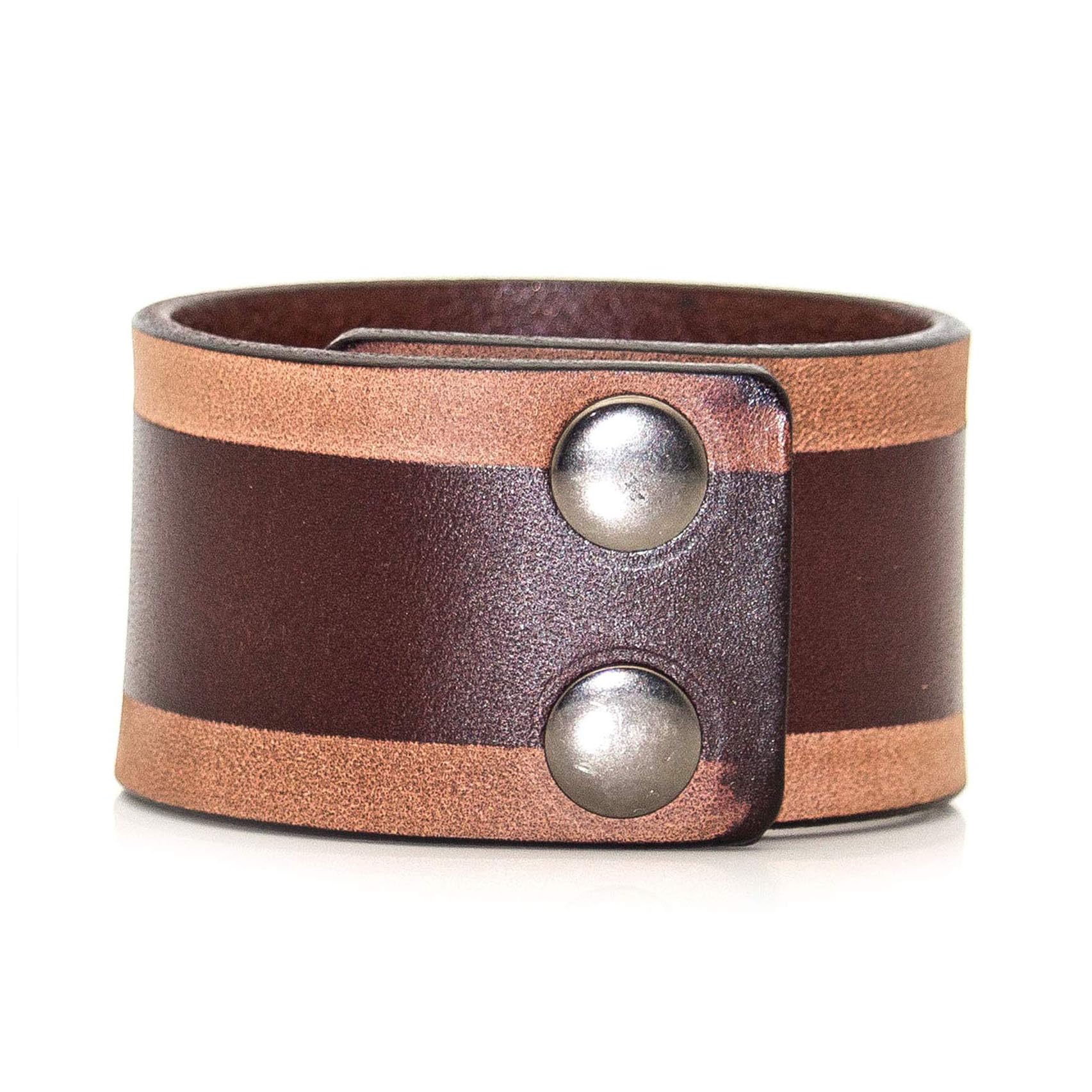 Punk Rock Adjustable Snap Wristband - Faux Leather Arm Cuff Bracelet with Print Pattern - Gothic Punk Fashion Accessory for Concerts, Festivals and Edgy Outfits