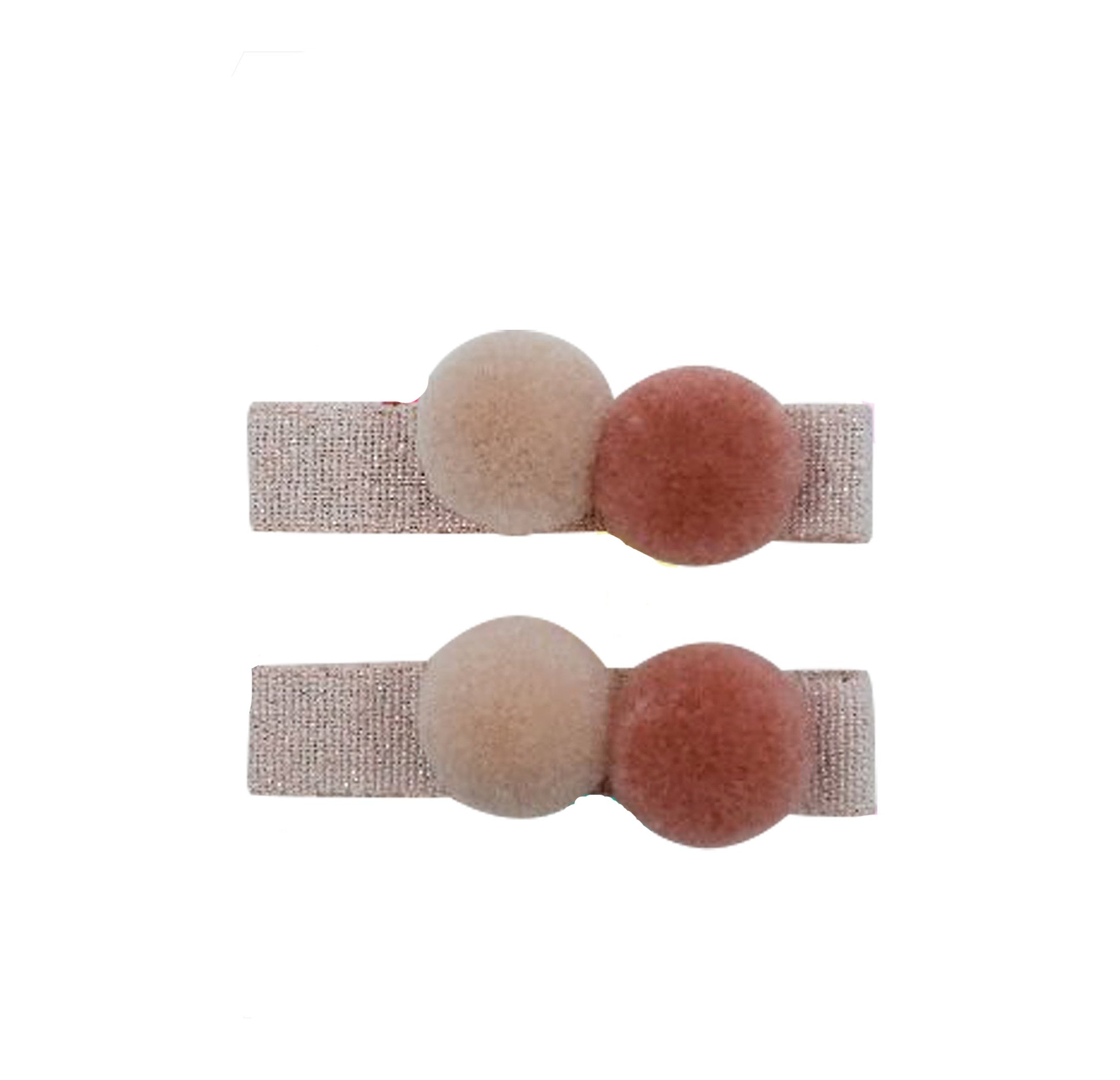 Five Eleven Hair Clip with Pom Pom - Pink Rose for Women & Girls | Perfect for Parties, Weddings, and Everyday Hair Styling