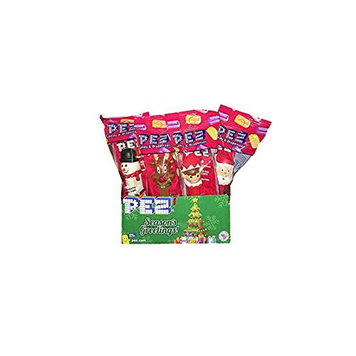Pez Candy Dispenser 12 Pack - Winter Christmas Holiday Edition for Stocking Stuffers & Party Favors