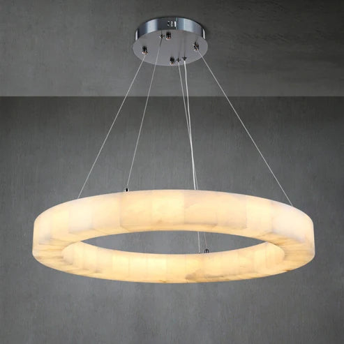 Elegant Maurice Round Crystal Chandelier - Modern Ceiling Light Fixture for Dining Room, Bedroom & Living Room Decor | Dimmable LED Lighting for Home & Office Spaces
