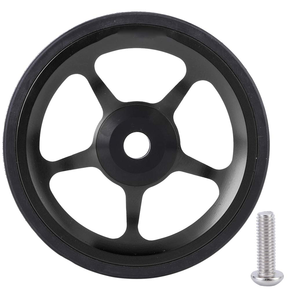 Foldable Aluminum Bike Training Wheels with Mounting Screws - Stabilizer Support for Kids & Adult Bicycles - Perfect for Learning to Ride, Balance Training & Folding Bike Accessories