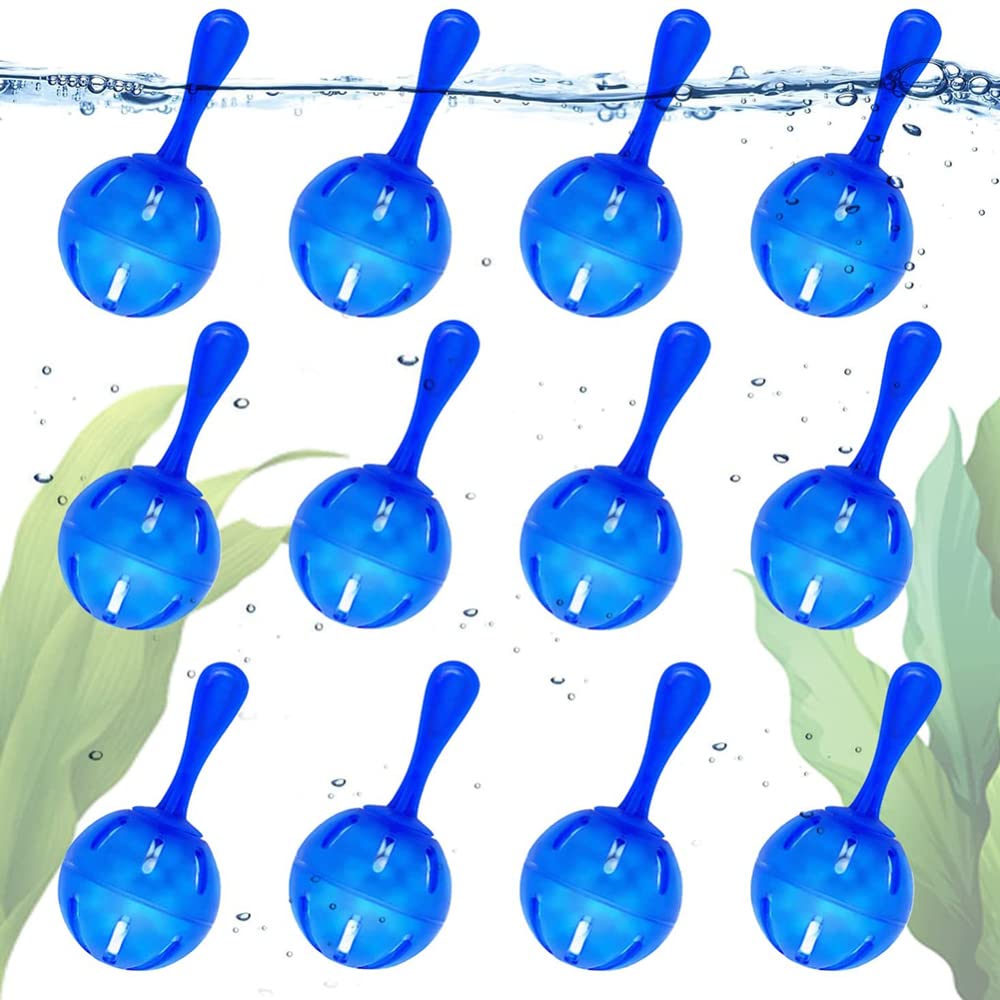 EastVita 12-Pack Humidifier Cleaning Balls - Water Purifier for Humidifiers & Fish Tanks - Eliminates White Dust, Odor & Hard Water Buildup - Demineralization & Maintenance Solution for Home, Office & Nursery Use