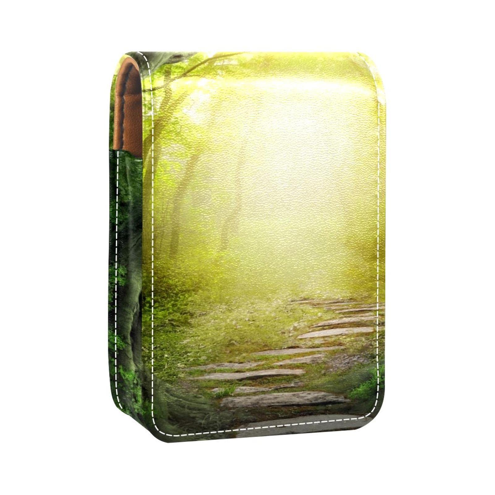 Personalized Lipstick Case - Portable Makeup Bag & Cosmetic Pouch Organizer with Dreamy Fairytale Forest Design - Perfect for Travel, Daily Use & Gift Giving