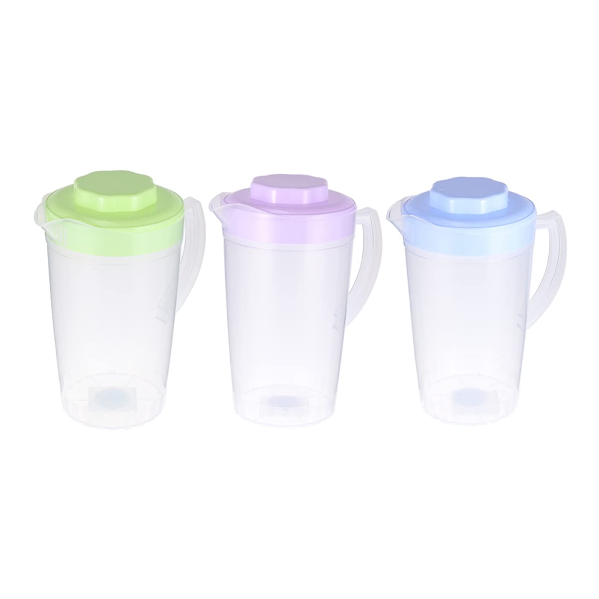 ULTECHNOVO 3-Piece Glass Infuser Pitcher Set with Lid - BPA-Free Plastic Lemonade & Juice Pitcher for Iced Tea, Fruit Infused Water & Summer Drinks - Perfect for Parties, BBQs & Home Refreshments