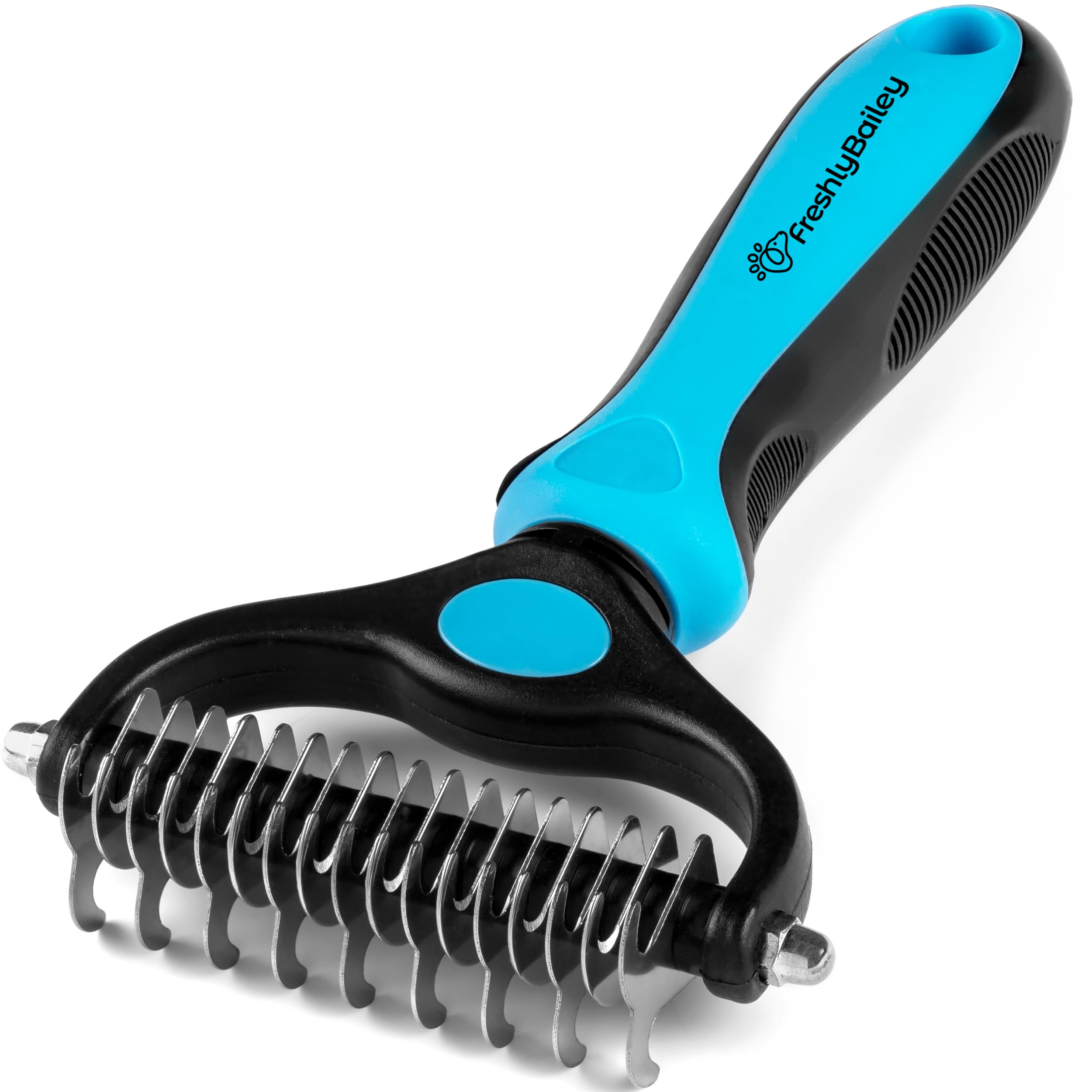 Dematting Tool & Self-Cleaning Slicker Brush for Dogs and Cats - Professional Pet Grooming Kit for Matted Fur Removal & Coat Care - Perfect for Home Grooming, Shedding Control & Daily Brushing