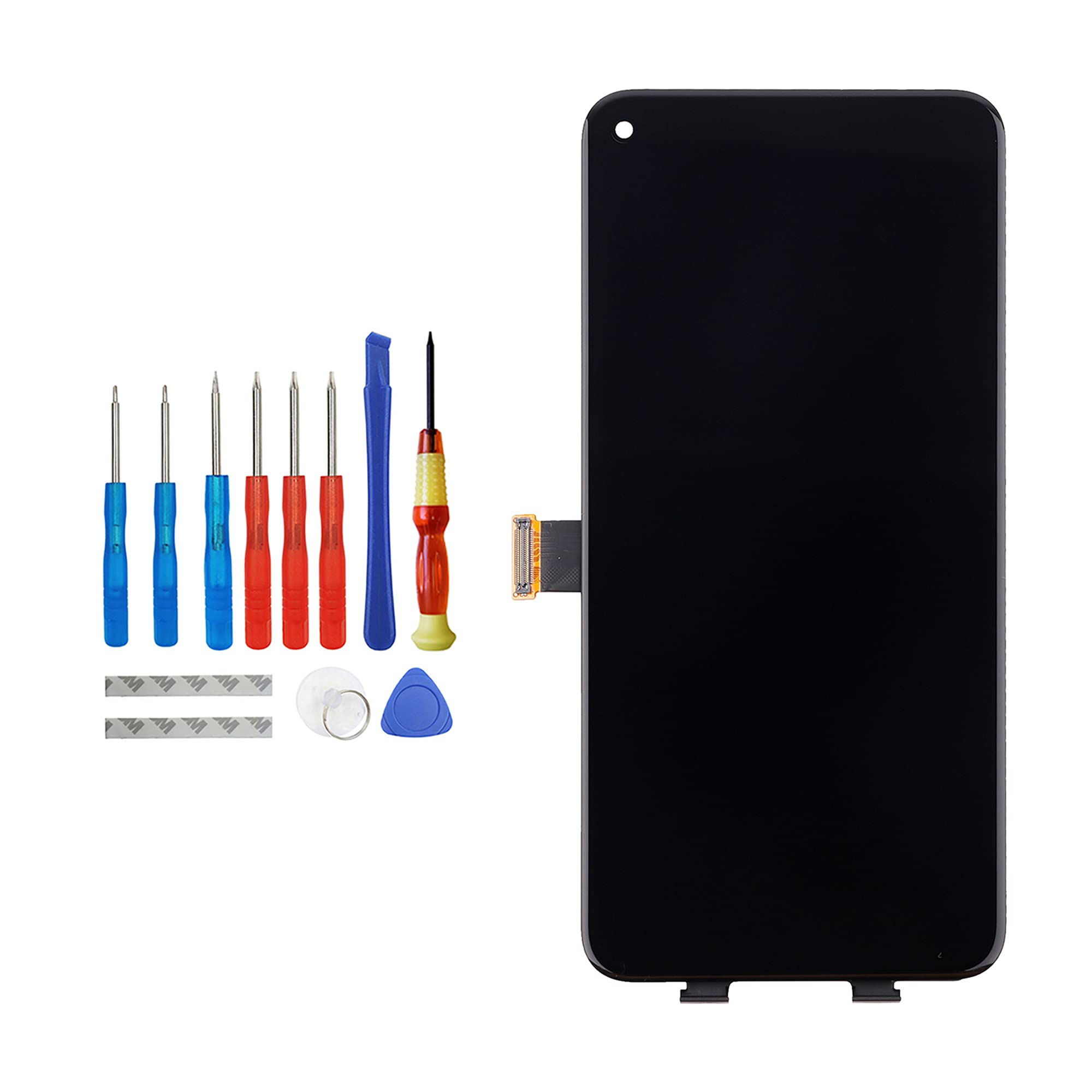 Vvsialeek OLED Touch Screen Display for Google Pixel 5 (6.0 Inch) - Fingerprint Compatible LCD Replacement with Installation Tools - Perfect for Screen Repairs & DIY Phone Maintenance
