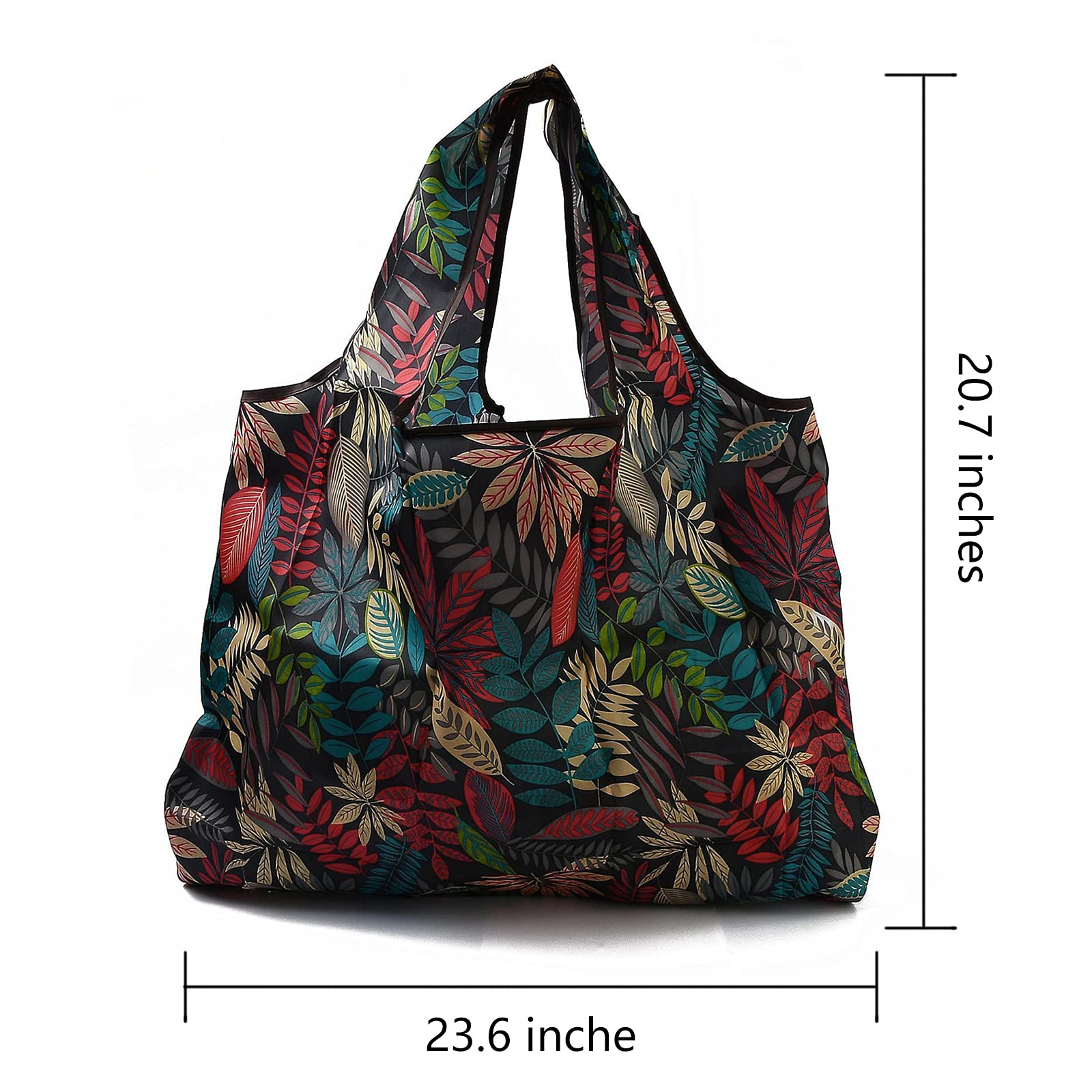 BEEFLYING Foldable Eco-Friendly Nylon Grocery Bags - Reusable Waterproof Shopping Tote Bags for Groceries, Beach, Travel & Daily Use