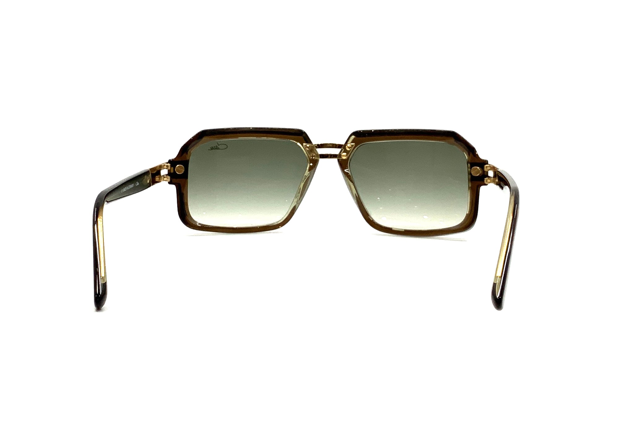 Cazal 6004/3 Sunglasses - Olive Transparent Frame, UV Protection, Retro Style for Men & Women - Perfect for Outdoor Activities, Driving, and Fashion Accessories