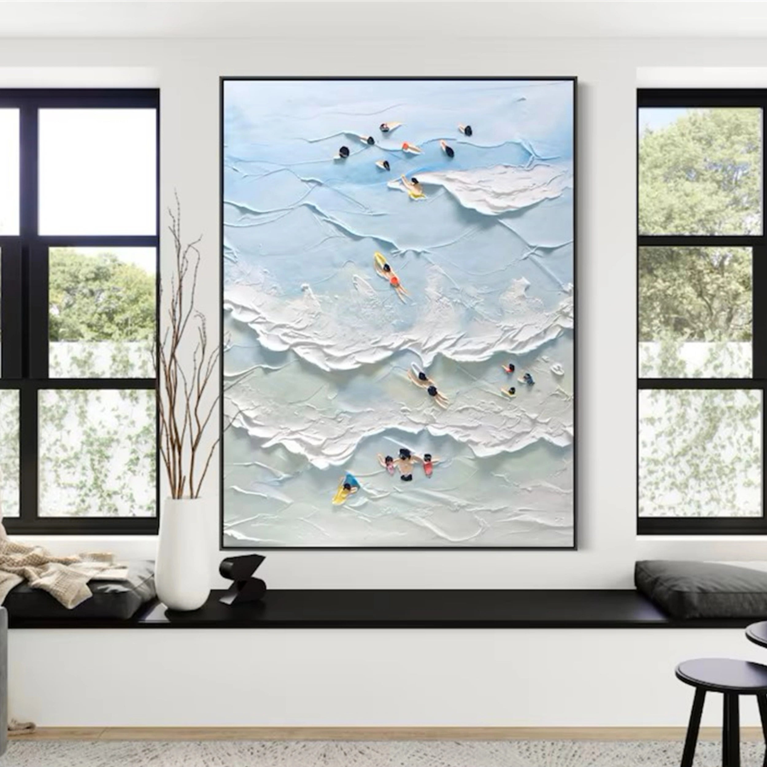 Ocean and Sky Painting #OS 044 - Stunning Seascape Wall Art for Home & Office Decor | Perfect for Living Room, Bedroom or Beach House