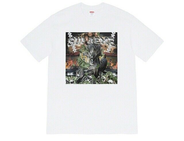 Supreme Dragon Graphic T-Shirt for Men - White Cotton Tee - Streetwear Fashion & Casual Wear