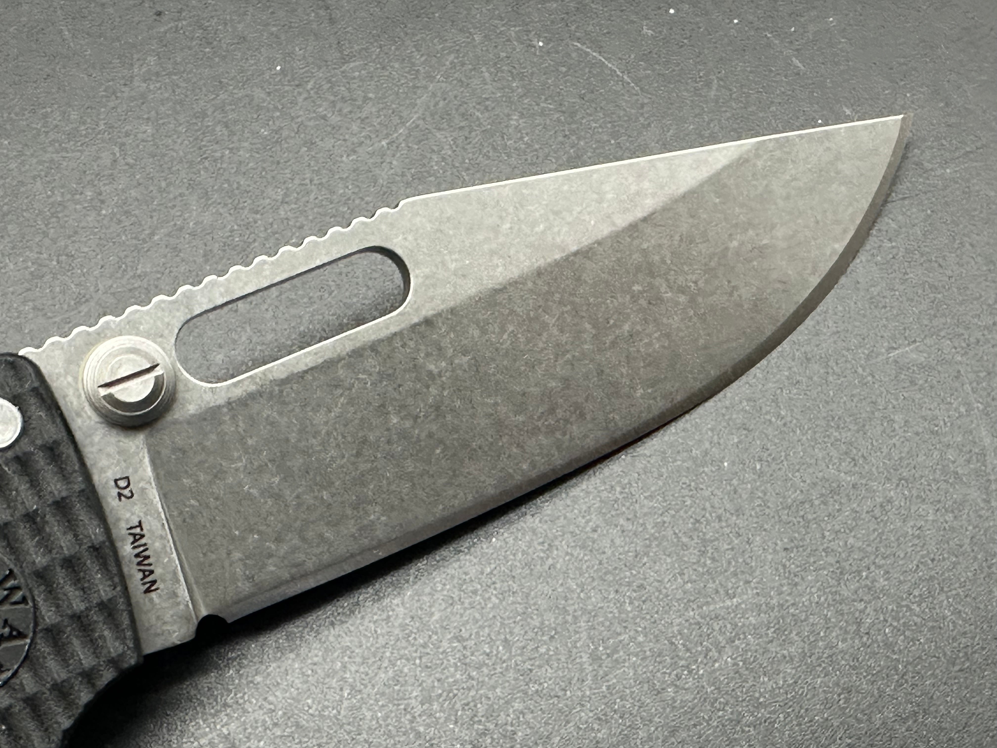 Demko AD20.5 Folding Knife - Black Grivory Scales with D2 Steel Blade | EDC, Outdoor Camping, Hunting & Survival Gear