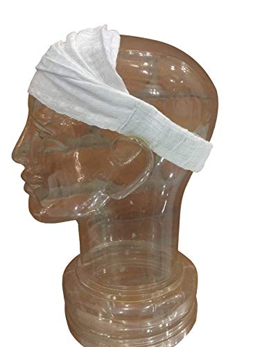 Handwoven No-Slip Extra Loose Headband - Pure White (4 Sizes) | Perfect for Yoga, Workouts, and Everyday Comfort