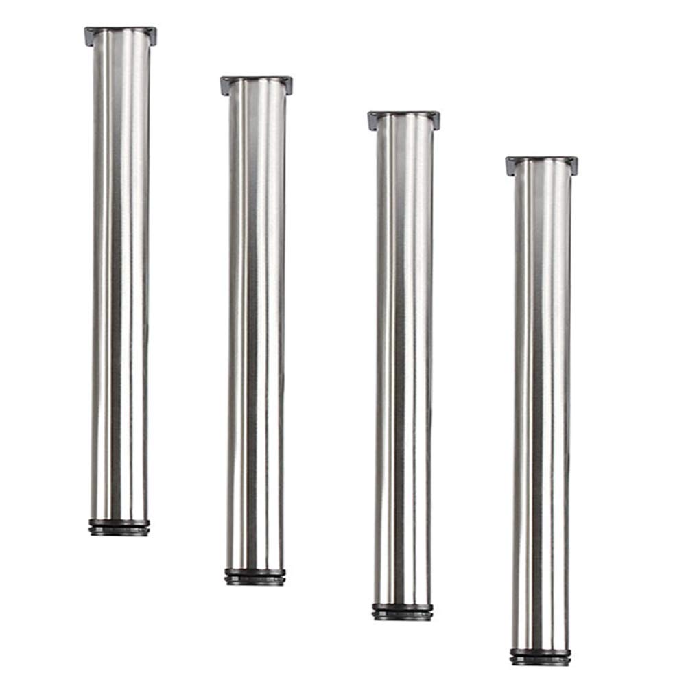 HRD Adjustable Table Legs - 4 Piece Set, Stainless Steel Breakfast Bar & Countertop Support Legs (5cm Diameter) - Perfect for Kitchen Islands, Workbenches & DIY Furniture Projects
