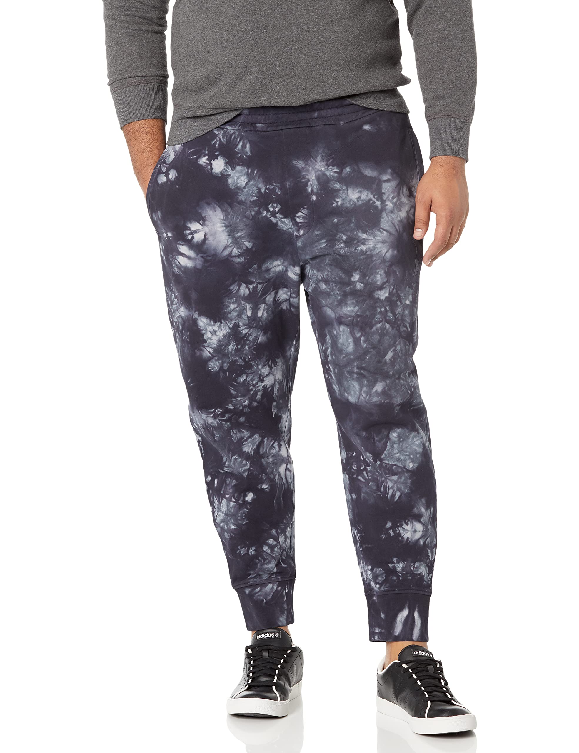 ARMANI EXCHANGE Men's Tie-Dye French Terry Joggers Pants - Comfortable Lounge & Streetwear for Casual Outings, Gym, and Travel