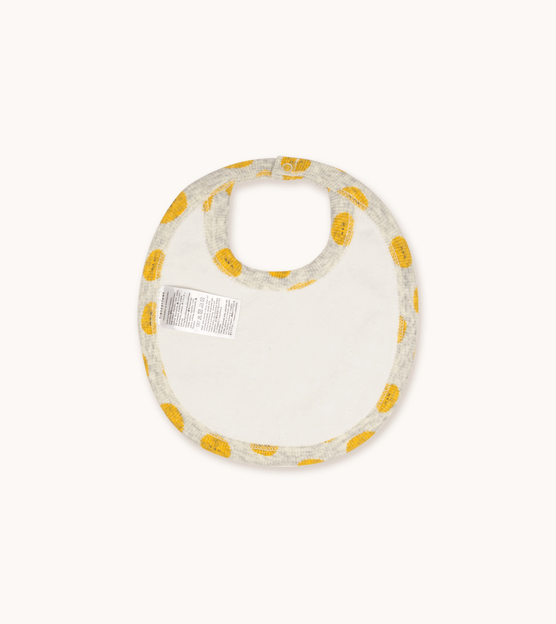 Tinycottons Sun All Over Bib - Stylish and Comfortable Baby Bib for Feeding, Mealtime, and Playtime - Perfect for Home, Daycare, and Travel