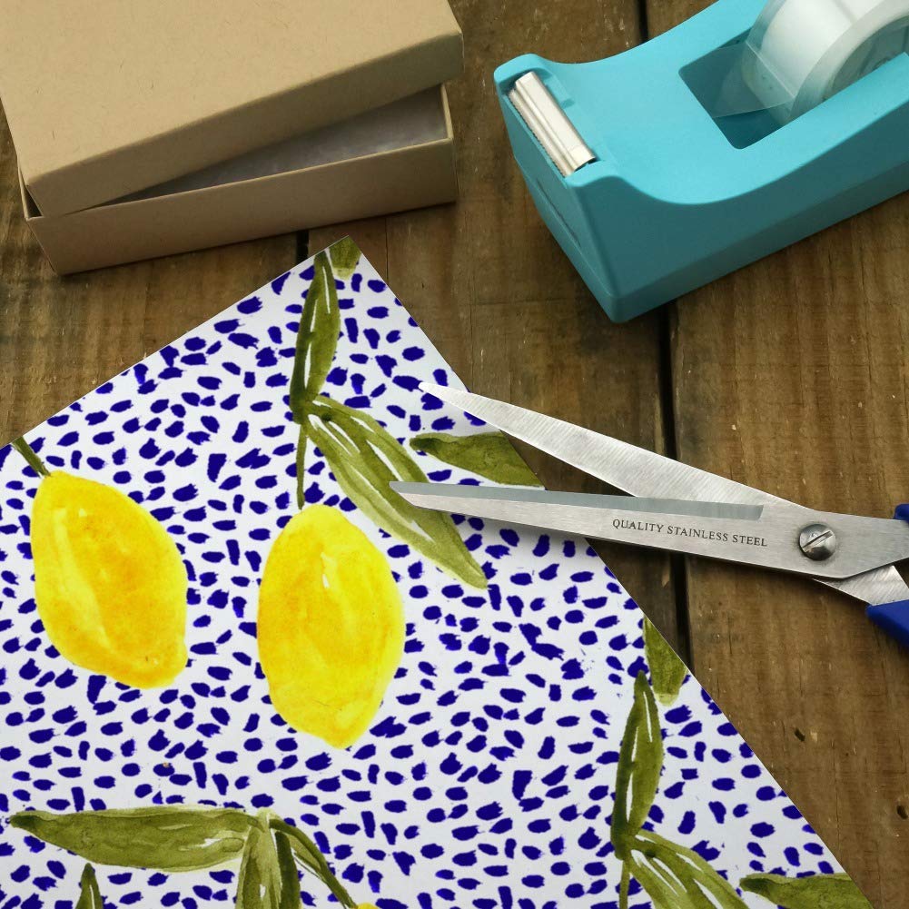 GRAPHICS & MORE Lemons and Dots Gift Wrap Paper Rolls - Perfect for Birthday, Wedding, Baby Shower & Holiday Present Wrapping