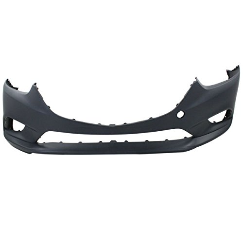 Primed Front Bumper Cover for 2014-2016 Mazda3 | CAPA Certified MA1000238 GHP950031BBB | Perfect Fit Replacement for Collision Repair & Car Restoration