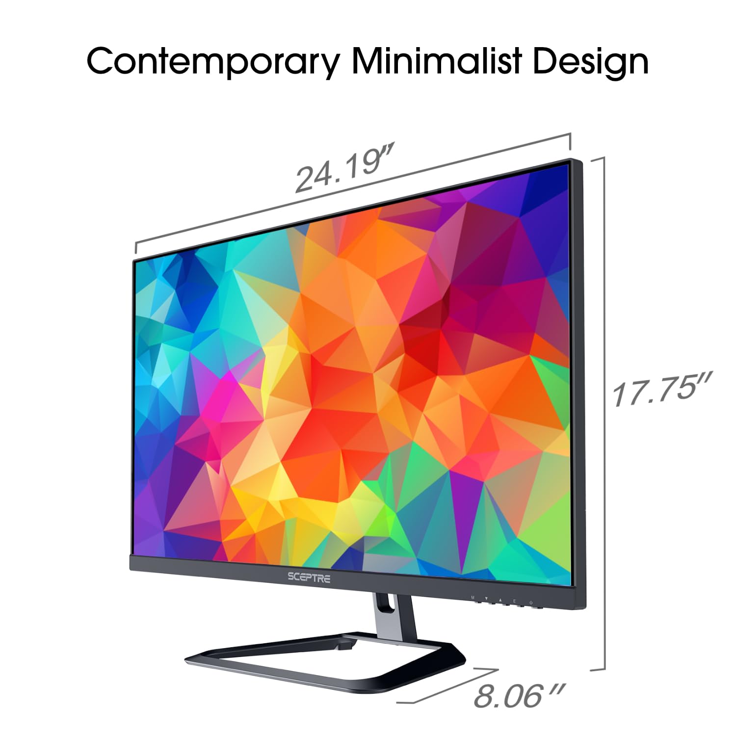 Sceptre 27-Inch 4K UHD IPS Monitor - 3840x2160 Resolution, 70Hz Refresh Rate, 99% sRGB, DisplayPort & HDMI, Built-in Speakers (U275W-UPT) - Perfect for Gaming, Graphic Design, and Home Office Workstations