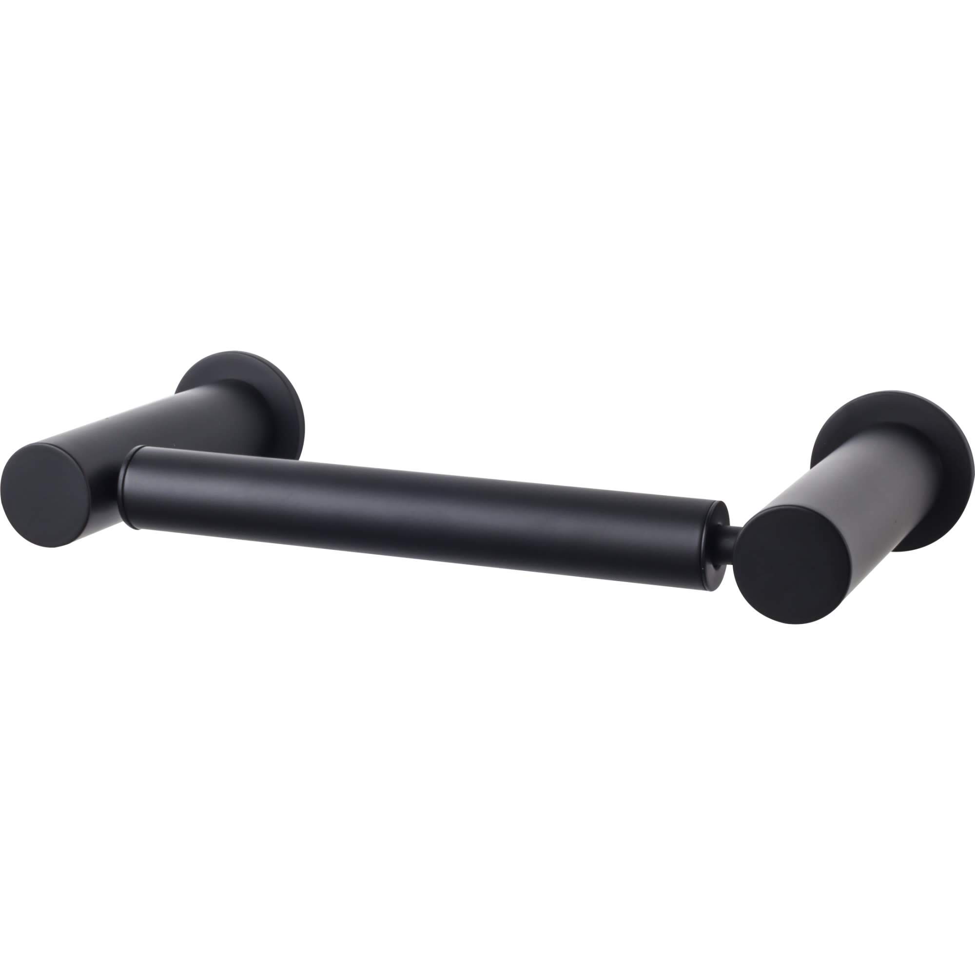 Top Knobs Hopewell Bath Tissue Holder in Black Finish - Durable & Stylish Bathroom Accessory for Modern Homes